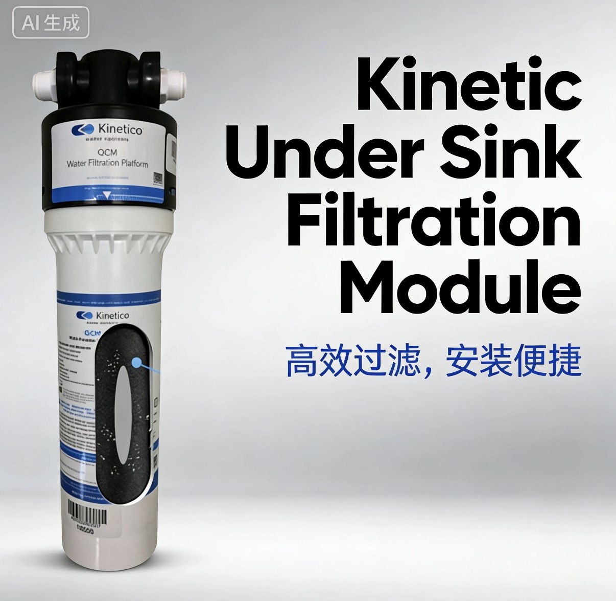 康尼蒂克净水器末端直饮机QCM350+KPMF HC614末端直饮机滤芯