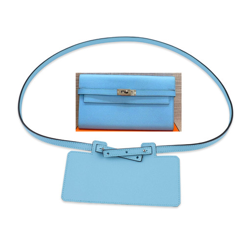 适用Kell糖果蓝夹Constance钱包改造皮肩带和单肩斜跨包带