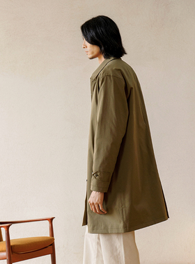 清仓 RESEED 城市通勤巴尔马肯风衣 防泼水 绿 Smart Chic