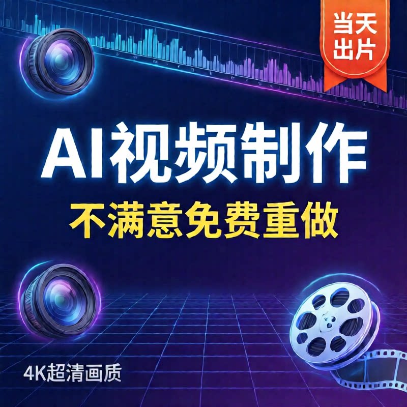 AI视频制作生成动画短视频代运营企业宣传片广告片MV定制图片