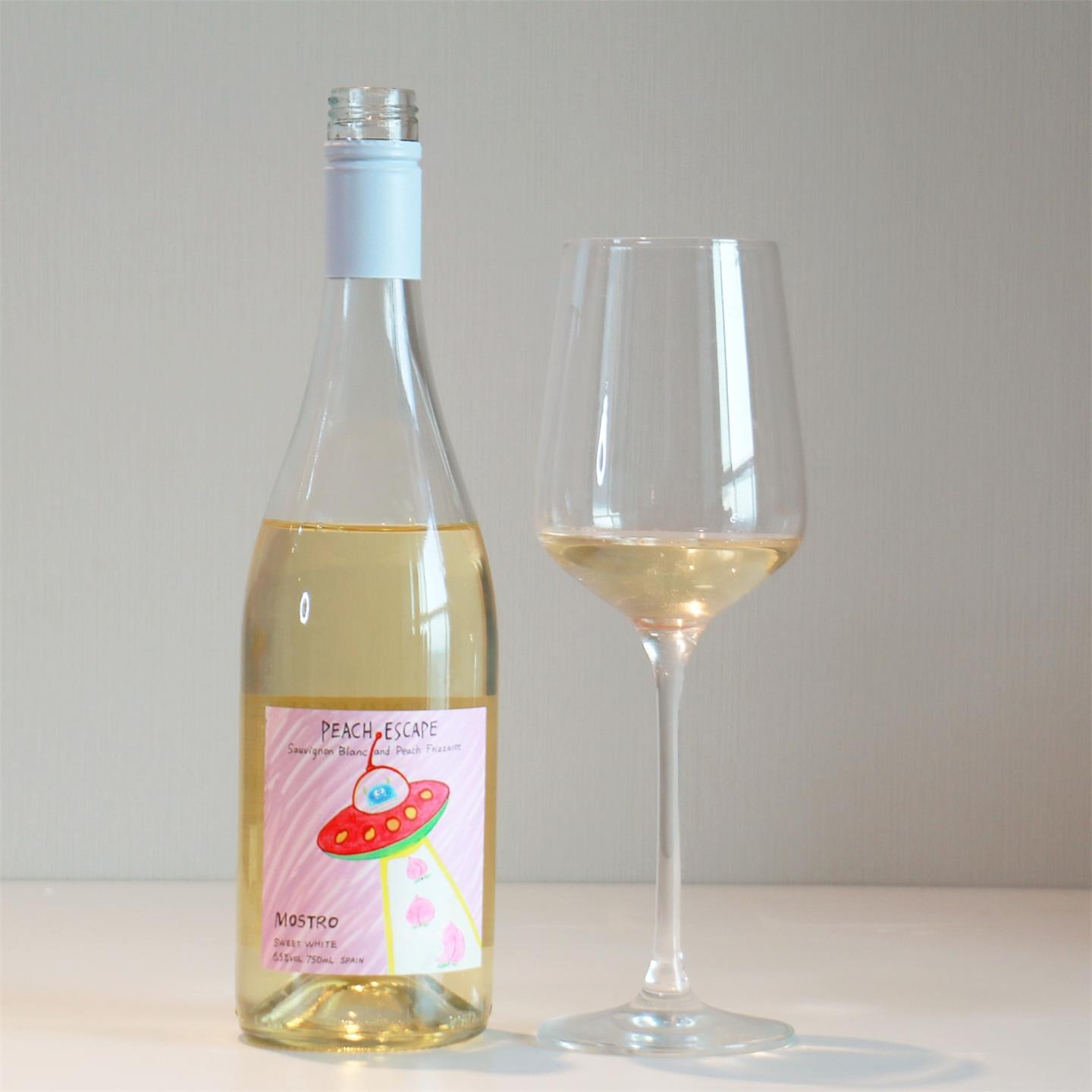 白桃西柚小甜酒桃离地球长相思桃子甜白起泡酒西班牙进口微醺女士