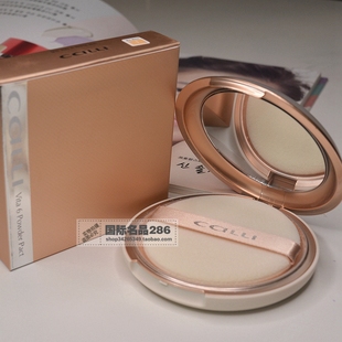 包邮 CALLI卡丽维生素压缩蜜粉粉饼21g 定妆细腻【韩国原装正品】