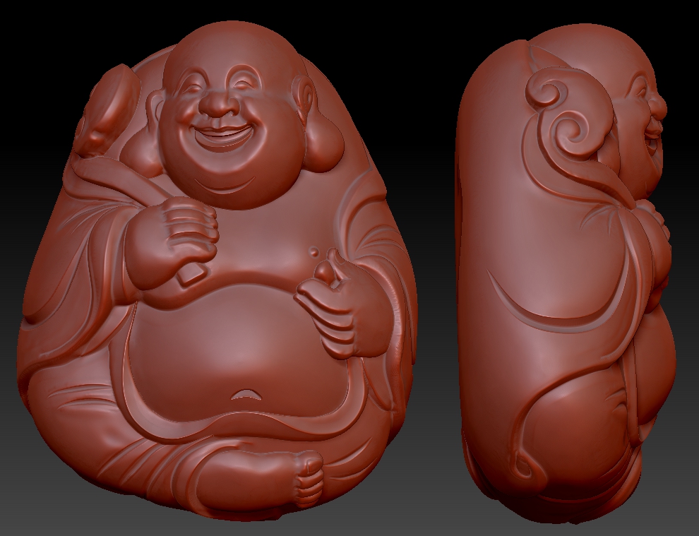 2022最新款 阿弥陀佛stl立体圆雕 扫描大师手工雕刻图 已修图 h00