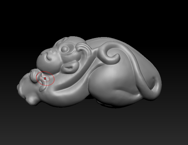 2022最新款 玉雕猴stl立体圆雕 扫描大师手工雕刻图 已修图 h0019