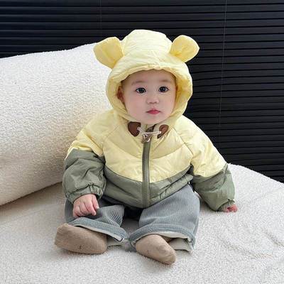 品牌折扣男童冬季羽绒服儿童加厚白鸭绒外套2025新款冬款宝宝洋气
