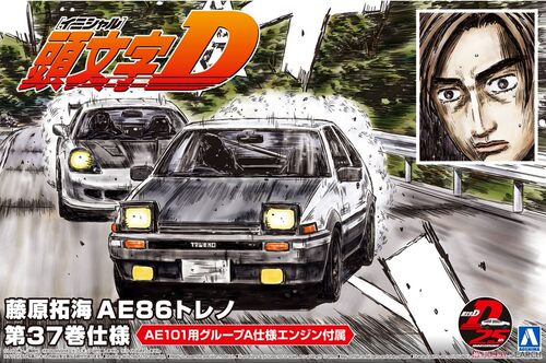 青岛社藤原拓海AE86拼装模型
