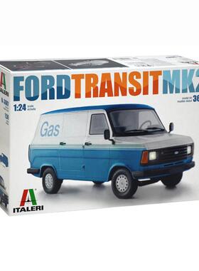津卫模谷 意大利 ITALERI3687 1/24福特全顺FORD TRANSIT MK2拼装