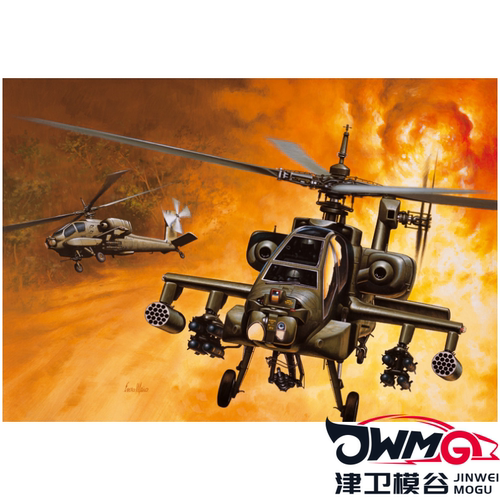 ITALERI拼装模型AH-64A阿帕奇