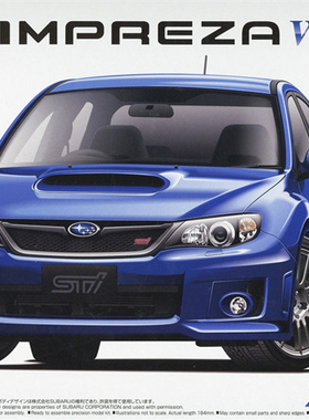 津卫模谷 青岛社20081 1/24 斯巴鲁Subaru GRB Impreza WRX STI