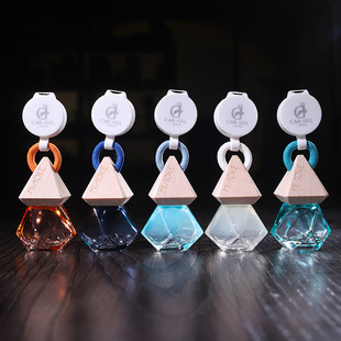 易拉扣精油挥发空瓶木盖散香伸缩扣瓶车载香薰香水吊瓶挂件自加装