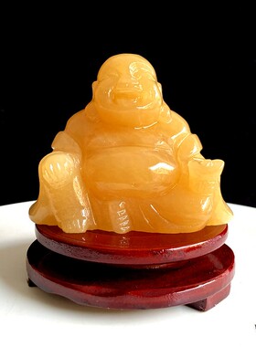 天然玉石佛像摆件玄关客厅桌面