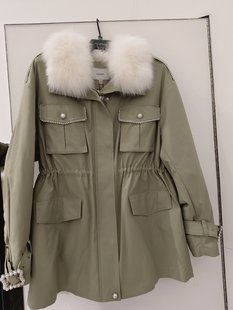 恩派雅正品国内代购派克服羽绒服保暖毛领大衣外套XNGIFN212oG