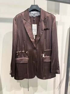 恩派雅正品国内代购咖色通勤西装休闲外套XNJPA1128AK