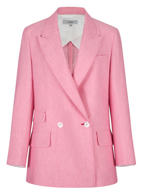 Npaia恩派雅正品国内代购亚麻收腰外套双排扣通勤西装XNJPH1106AF