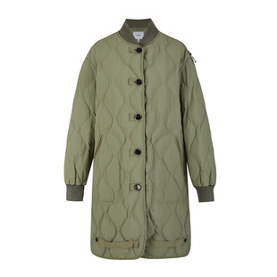 恩派雅正品国内代购大朵绒白鸭绒羽绒服水波纹外套XNHIAY203AG