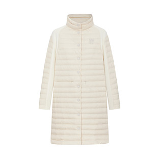 Npaia恩派雅正品国内代购白鸭绒针织相拼防风中长羽绒服XNJAAY209