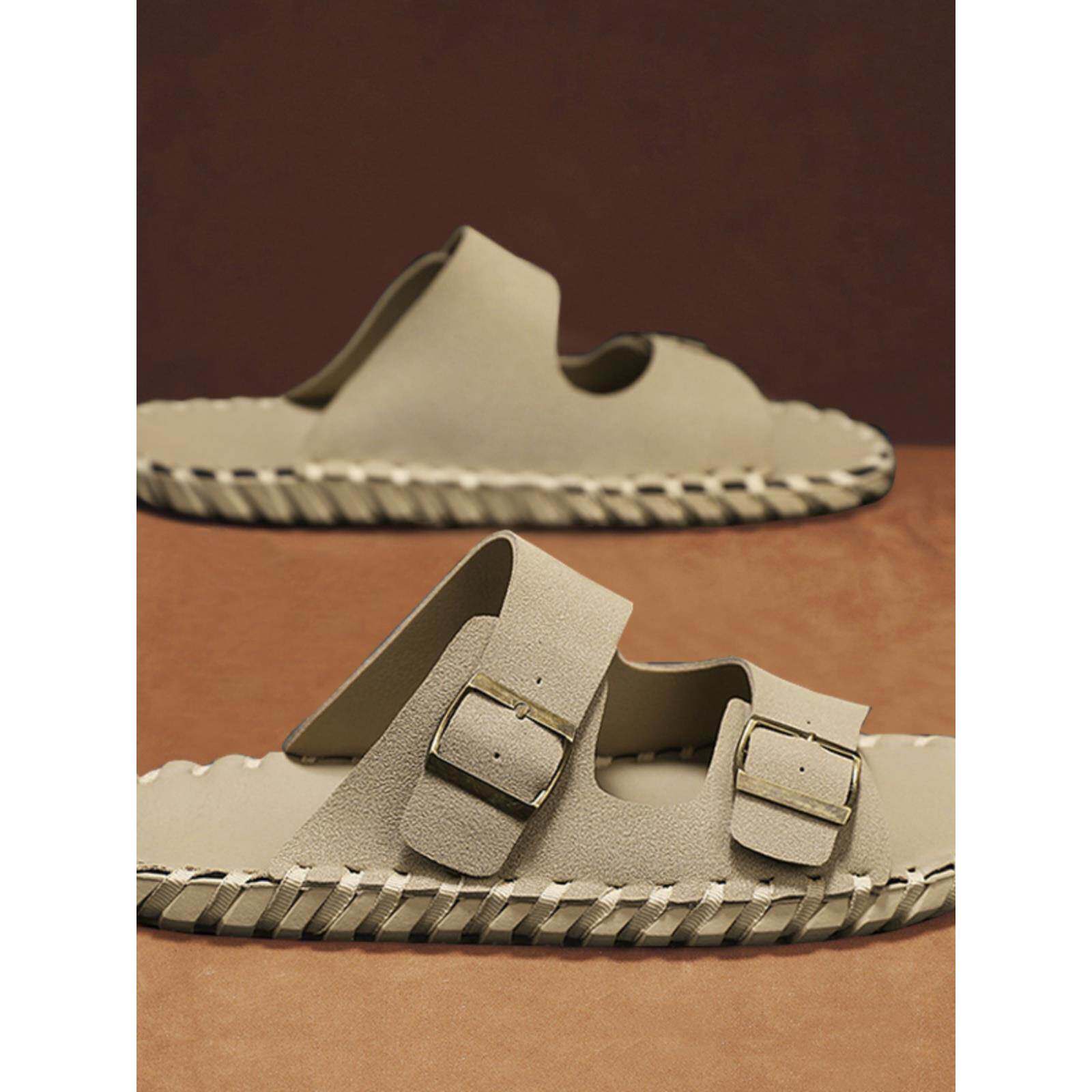 2025夏季新款拖鞋男外穿防臭防滑凉鞋户外运动休闲海边沙滩一字拖