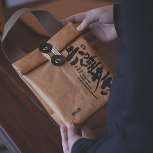 广西六堡茶包装密封茶袋子老六堡双鹤六堡手提茶叶包装袋定制LOGO