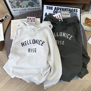 美式 复古连帽卫衣纯棉毛圈重工重磅水洗高克重刺绣连帽卫衣26早春