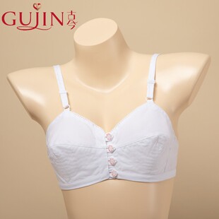 棉布文胸 内衣老式 古今棉布胸罩中老年薄款 无钢圈无海绵背心式