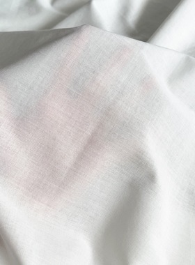 全棉纯棉薄款内衬面料本白色9088夏季服装布料裙子衬裙里布里衬布