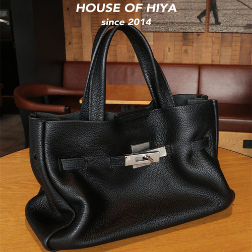 HOUSE OF HIYA 新款togo牛皮托特手提斜挎单肩铂金凯莉包