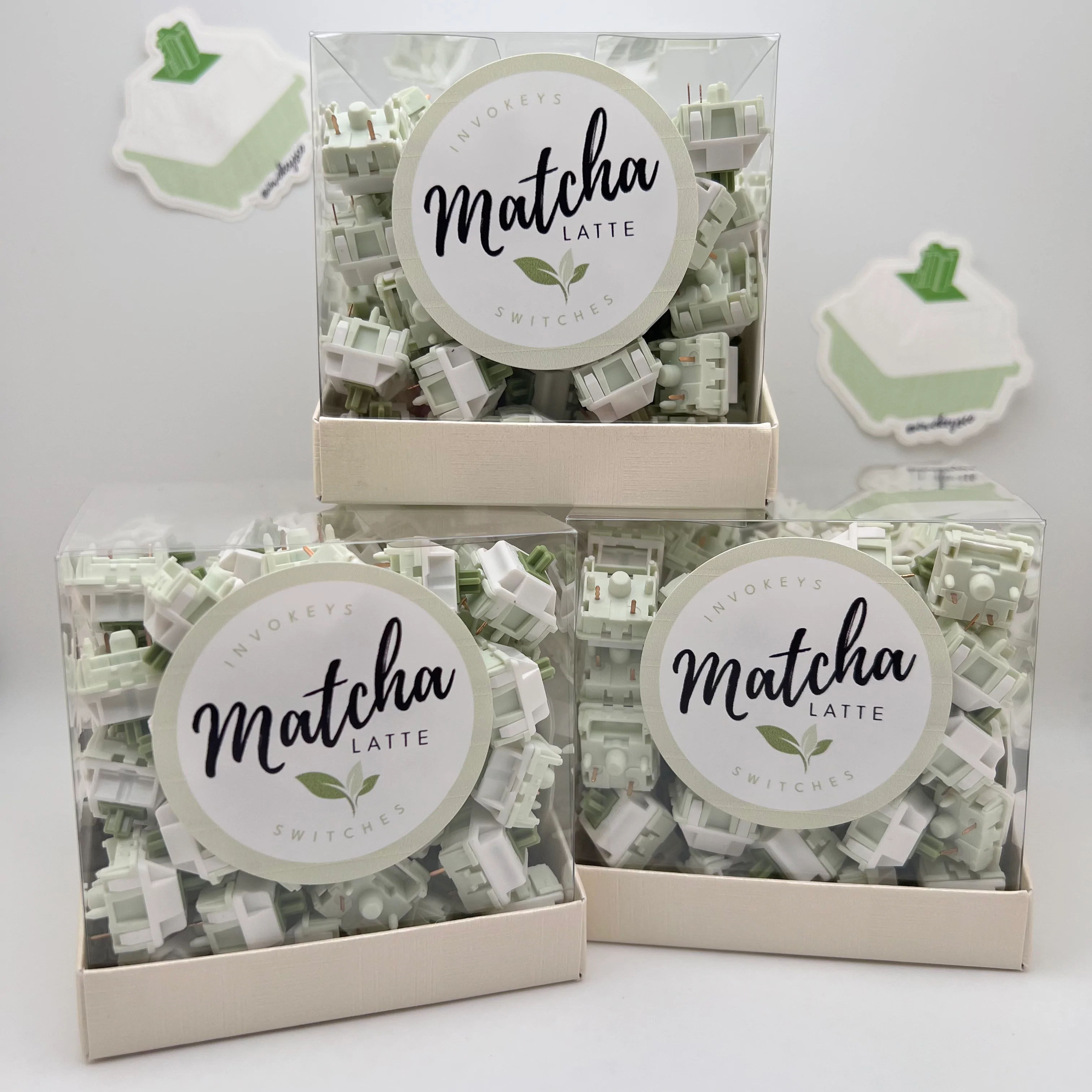 INVOKEYS MATCHA LATTE LINEAR SWITCHES LINEAR 60G MATCHA LATTE SWITCH V2