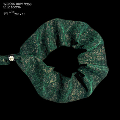 翡冷翠自然纹饰香云纱发带