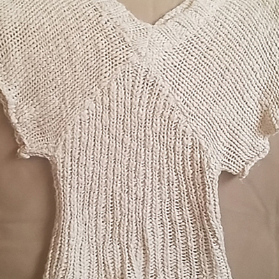 WEIQIN Pristine 奶油辛普森 毛衫 Simpson cable knit sweater