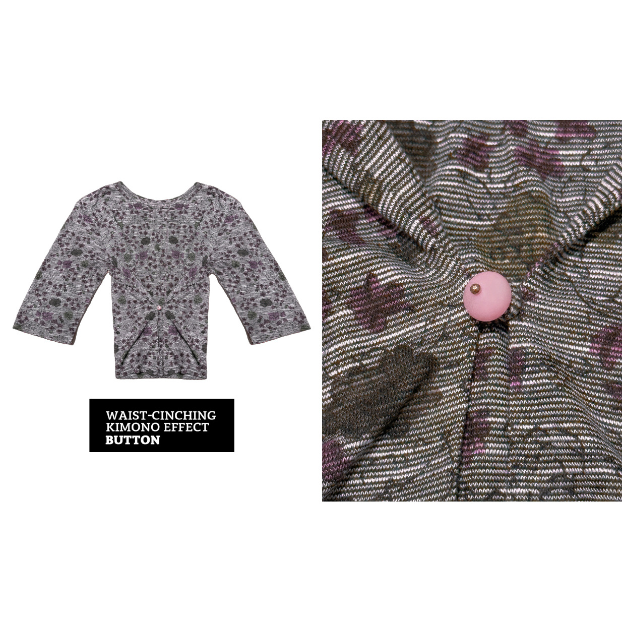 悬垂中袖淡雅自然纹饰