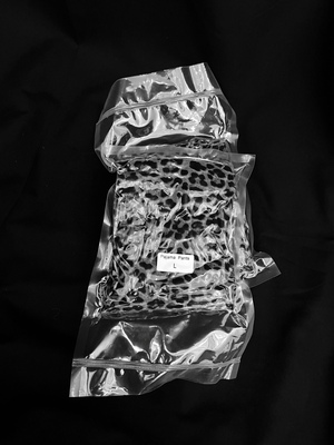 WEIQIN高腰微喇修身绒毛裤