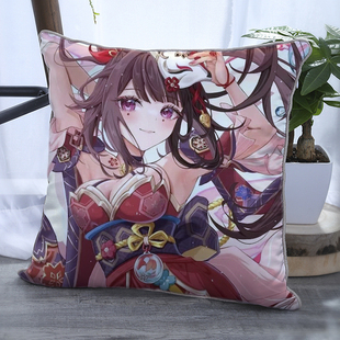 星穹铁道花火周边抱枕黑天鹅米沙沙发靠垫二次元玩偶枕头定制礼物