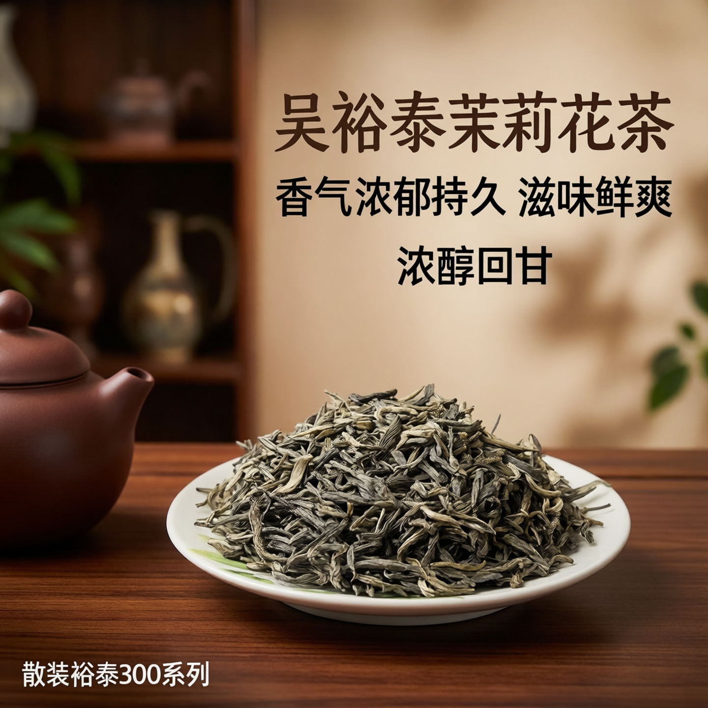 包邮吴裕泰300茉莉花茶散茶袋装老北京特产传统窨制滋味浓香耐泡