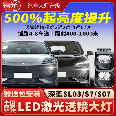 深蓝SL03/S707汽车led激光炮大灯