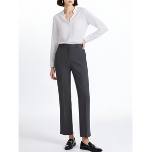 通勤窄版 ol显瘦烟管高腰休闲九分职业西裤 西装 女气质修身 裤 26春季