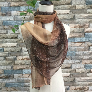 【160*50】小豹纹丝巾乔琪纱围巾长方形薄款柔软垂性好防风小围巾