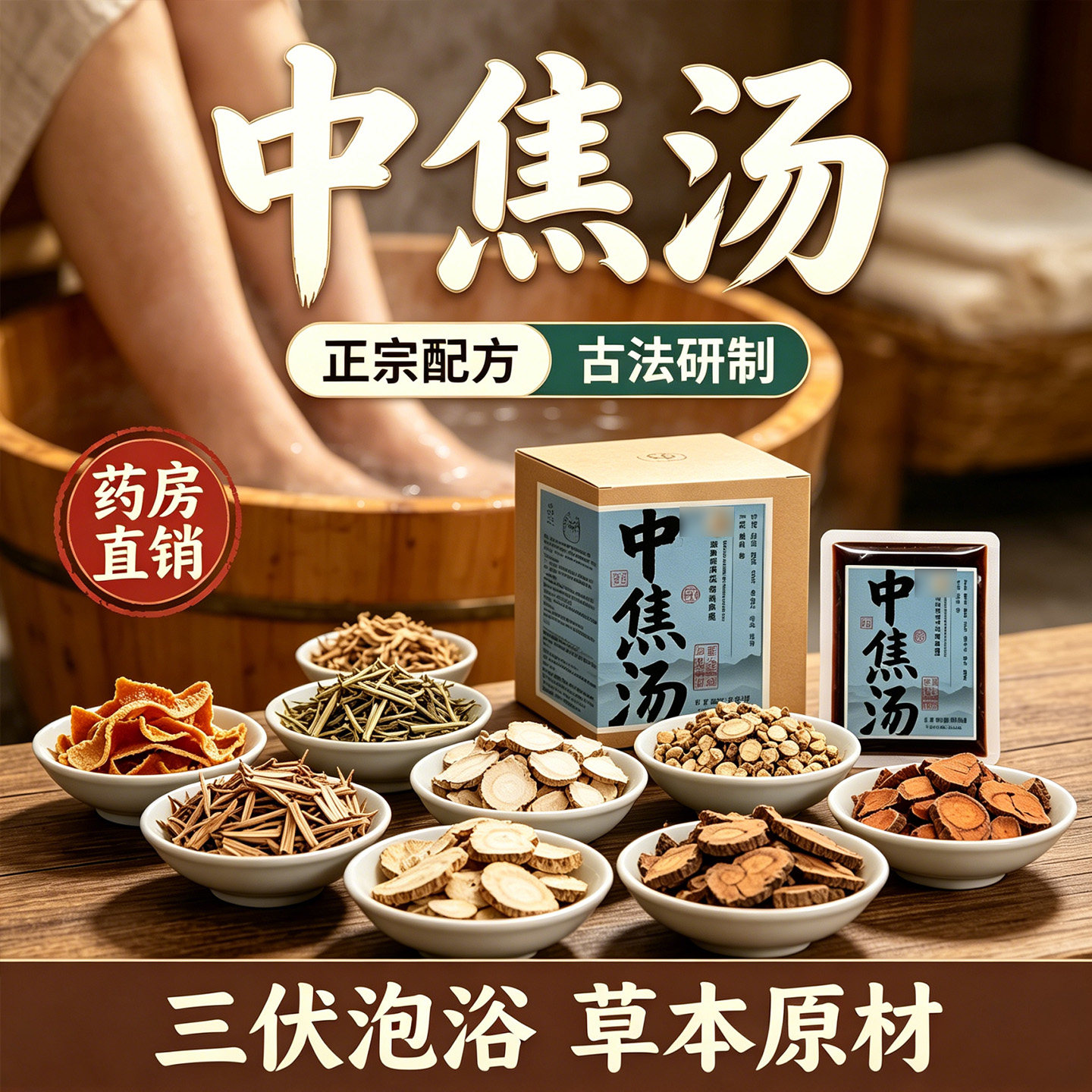 中焦不通泡脚药包湿气三脾胃祛热去上下驱寒洗汤足浴液免煮解郁汤