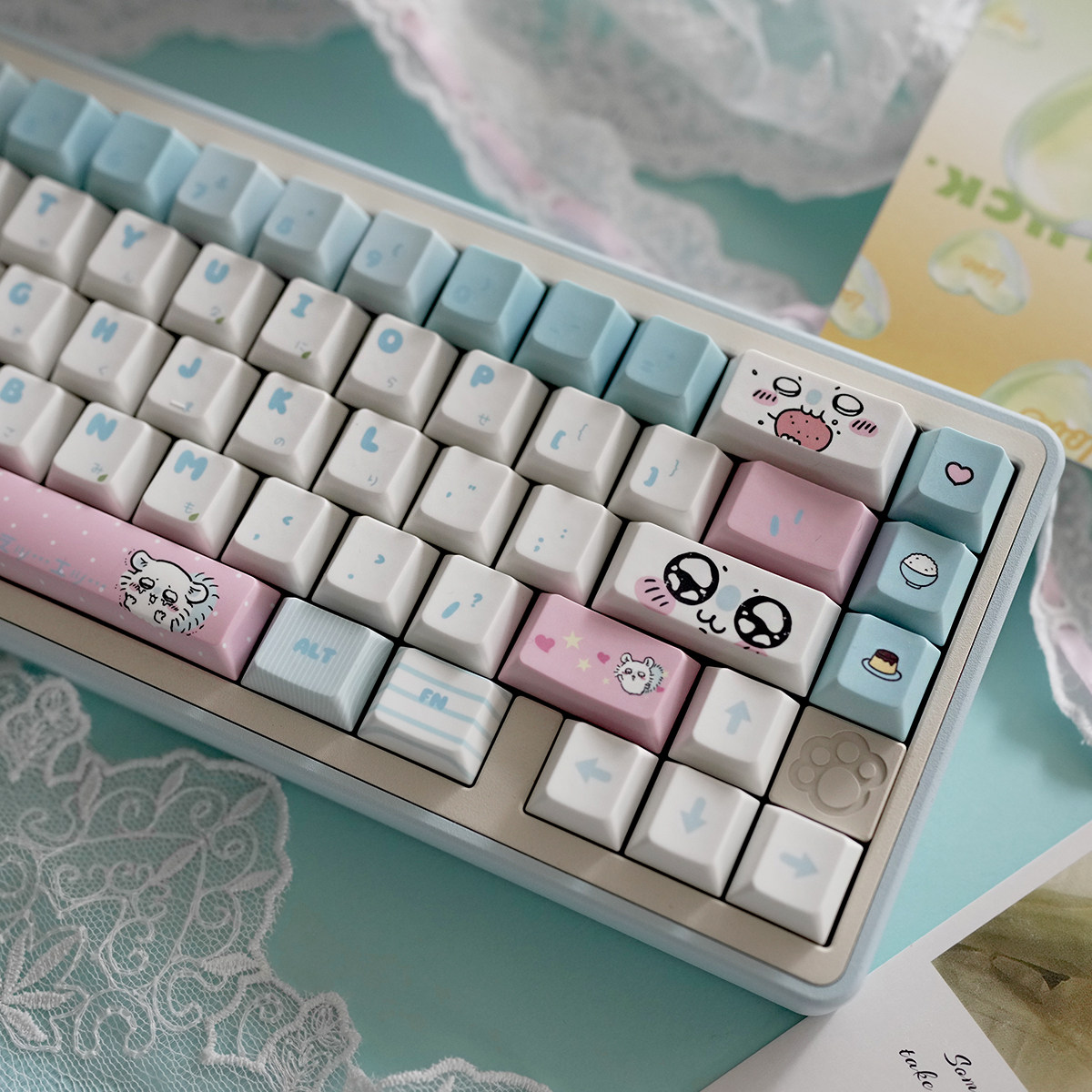 Chiikawa莫莫咖飞鼠热升华键帽