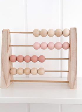 早教益智木质算珠玩具摆件