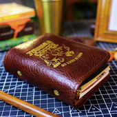 新品 真皮活页A7多功能手帐本奇葩A6A5Slim会议笔记记事本