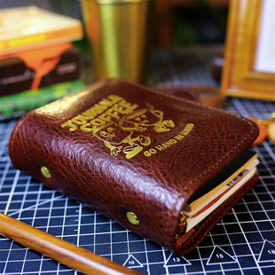 新品真皮活页A7多功能手帐本奇葩A6A5Slim会议笔记记事本