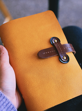 真皮笔记本进口头层牛皮活页A5A6per简约手账办公桌面记事大本子