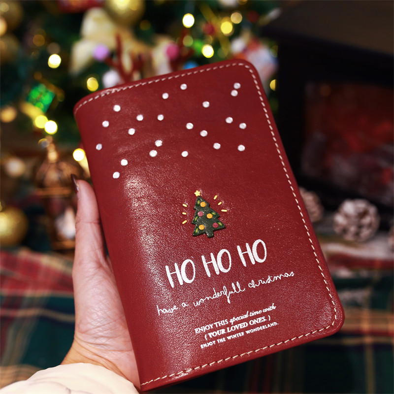原创新品活页A7A6奇葩A6perA5slim手帐真皮本新年红色圣诞礼物款