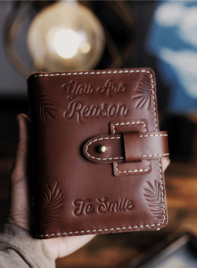 真皮文艺复古A6手账记事本头层牛皮a7a5日记本多功能收纳活页本子