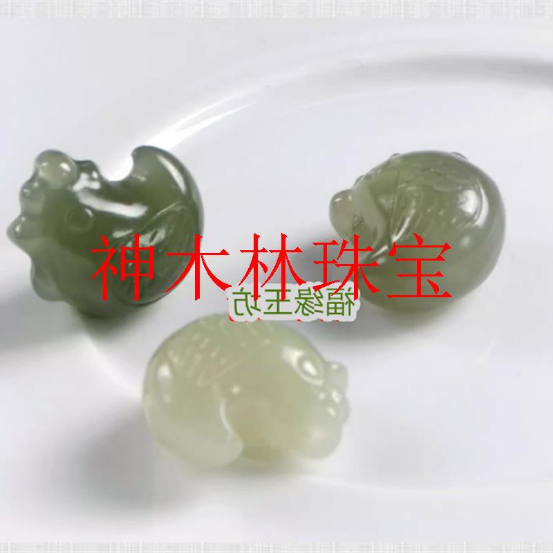 保真正宗和田玉生肖鸡小吊坠手链随身本命年风水石白玉挂件手机坠