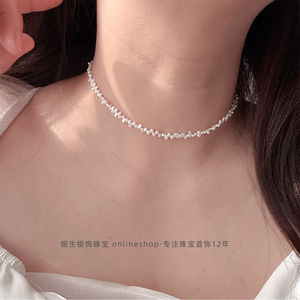 稀有小众迷你小颗粒淡水珍珠项链