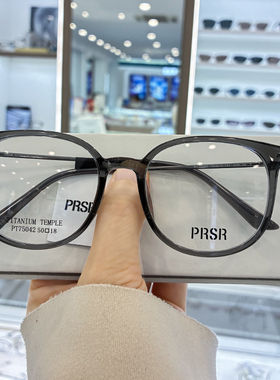 帕莎2025新款眼镜框PT75042男近视女纯钛镜架板材全框防蓝光眼镜