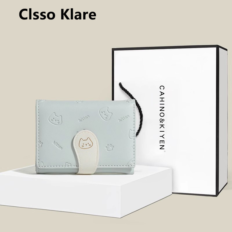 可爱猫咪小钱包女短款韩版学生