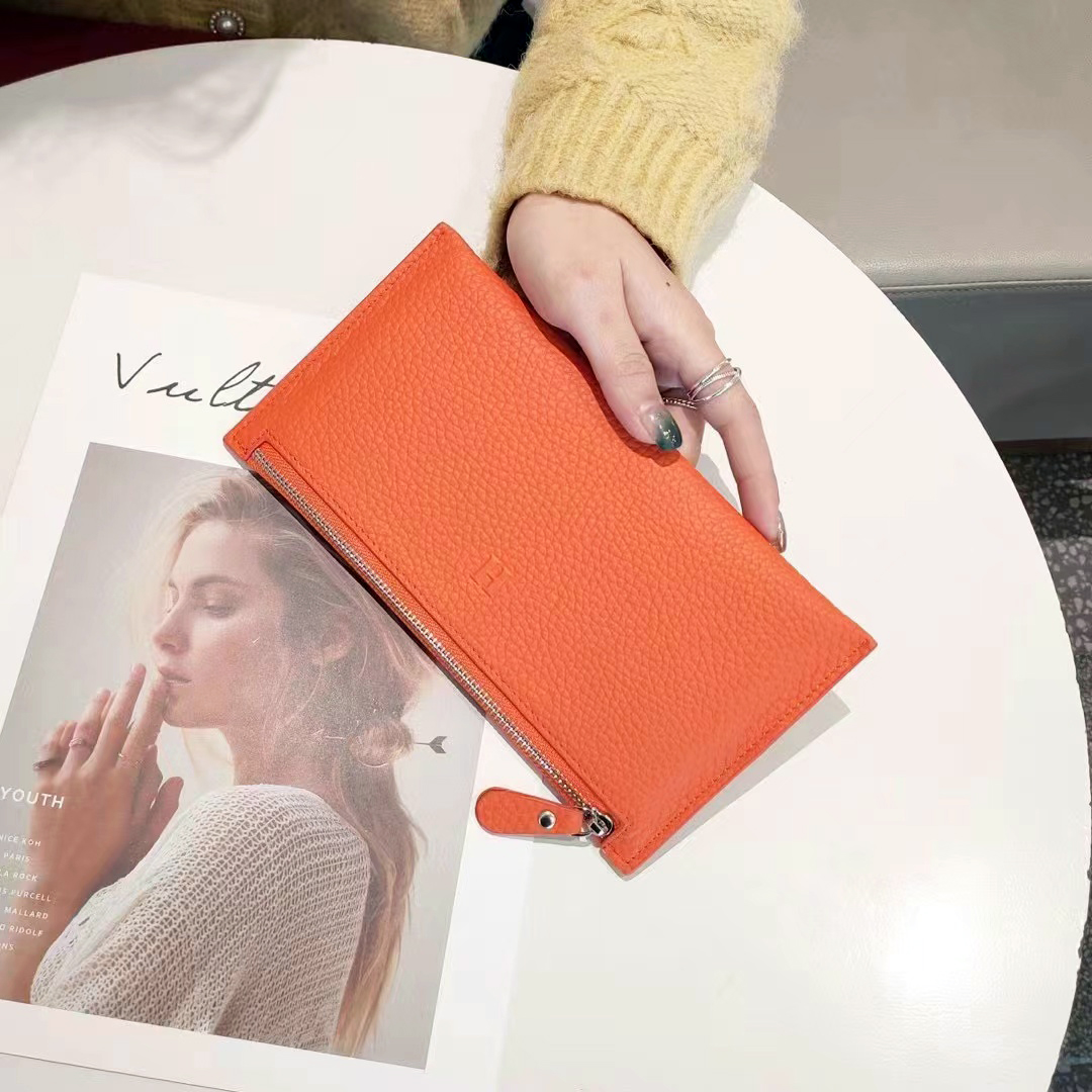 韩版长款钱包女简约高级感多卡位