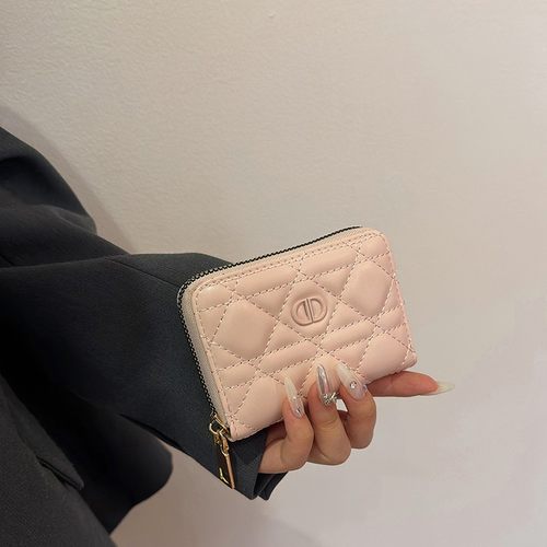 小众设计防消磁卡包女菱格证件包